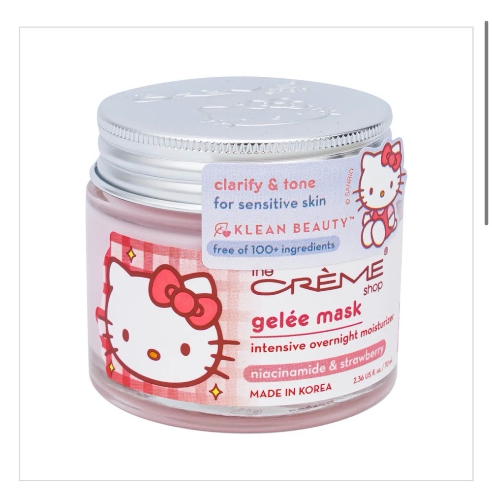 Hello Kitty Pink Strawberry Gelée Mask Jar Creme Shop